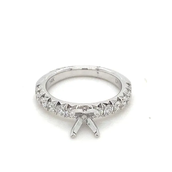 14K White Gold Diamond Semi-Mount similar item image