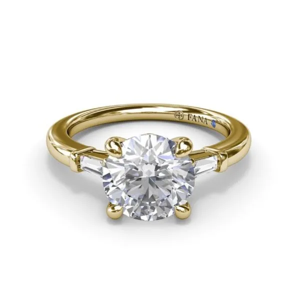 Tapered Baguette Diamond Engagement Ring