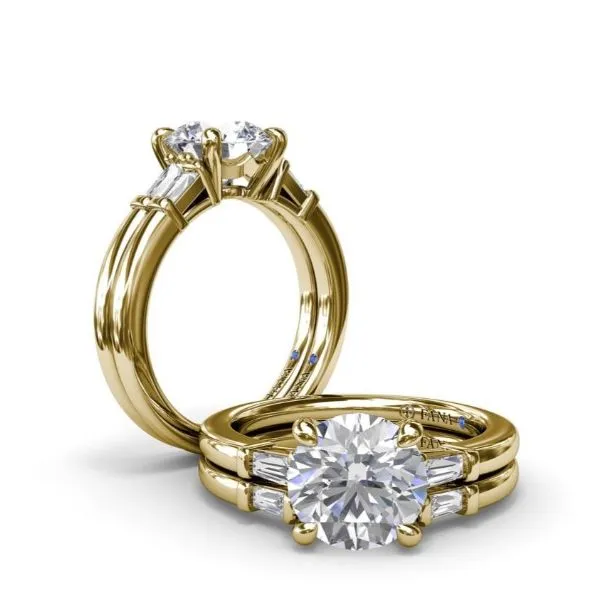 Tapered Baguette Diamond Engagement Ring