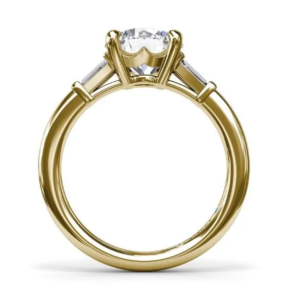 Tapered Baguette Diamond Engagement Ring
