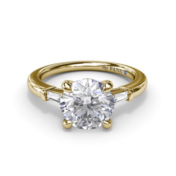 Fana Tapered Baguette Diamond Engagement Ring 001-140-00821