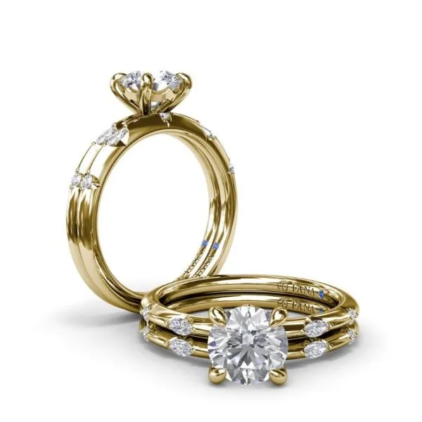 Captivating Raindrop Diamond Engagement Ring