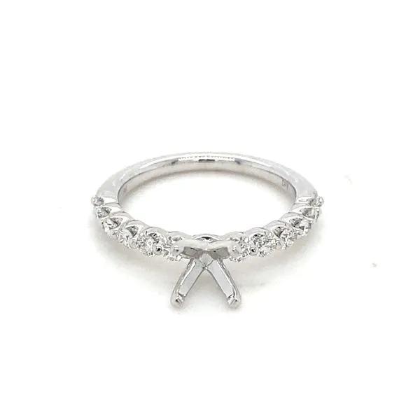14K White Gold Diamond Semi-Mount similar item image