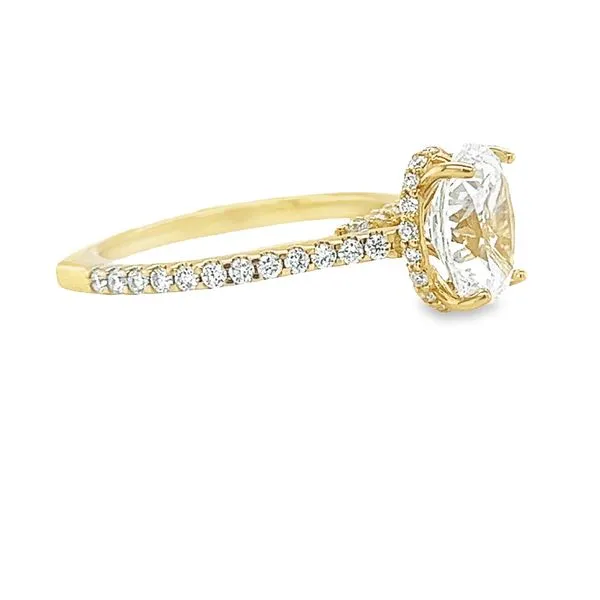 14KY Falls Signature Lab-Grown Diamond Semi-Mount - 0.49 CTW Image 2 Falls Jewelers Concord, NC