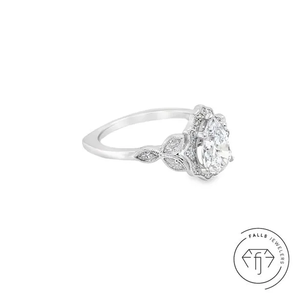 14K White Gold Lab-Grown Diamond Semi-Mount Ring