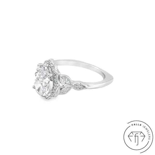 14K White Gold Lab-Grown Diamond Semi-Mount Ring