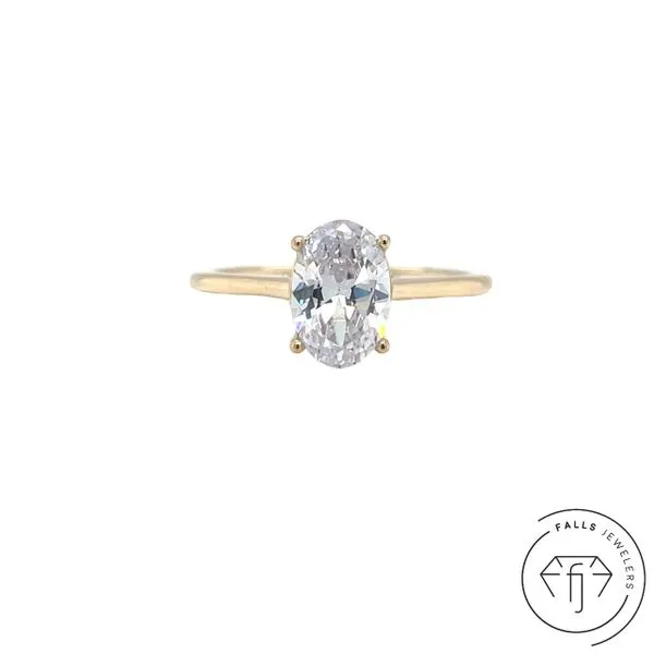 14K Yellow Gold Lab-Grown Diamond Semi-Mount Ring - 0.08 CTW similar item image