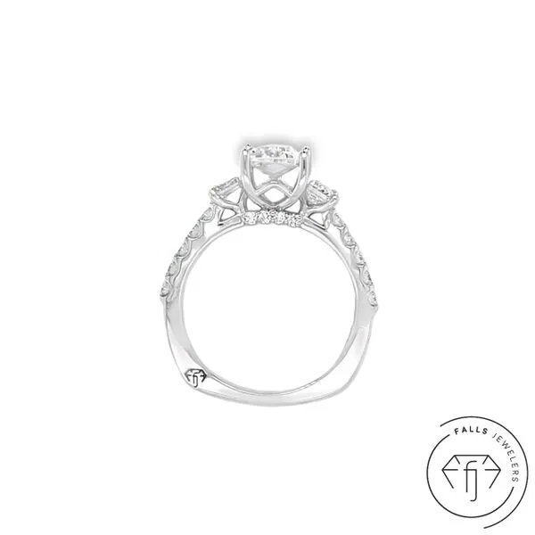 14K White Gold Lab-Grown Diamond Semi-Mount Ring - 1.16 CTW