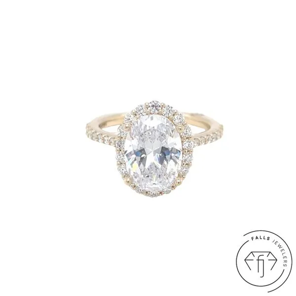 14K Yellow Gold Falls Signature Lab-Grown Diamond Semi-Mo...