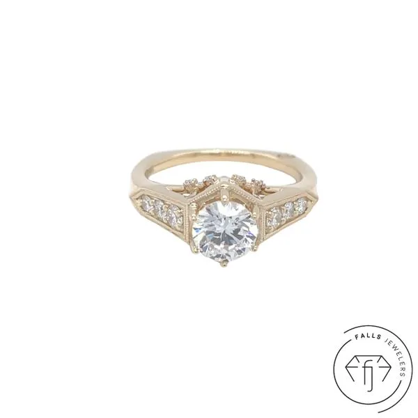 14KY Falls Signature Lab-Grown Diamond Semi-Mount - 0.30 CTW