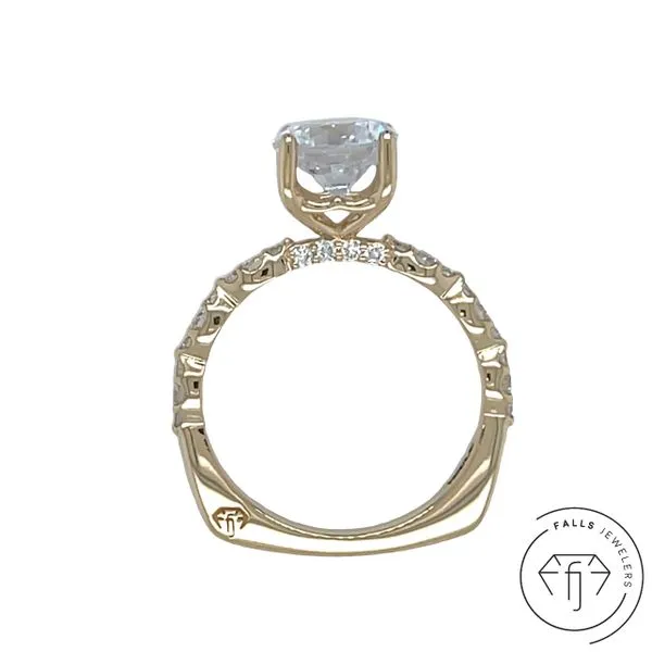 Lab-Grown Diamond Semi-Mount Engagement Ring in 14K Yello...