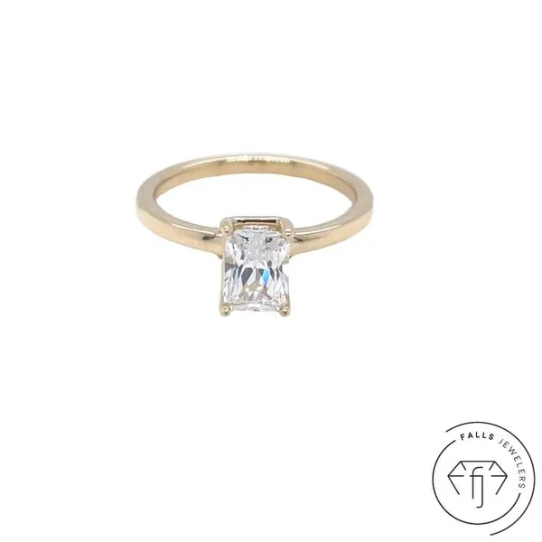 14K Yellow Gold Falls Signature Lab-Grown Diamond Semi-Mo...