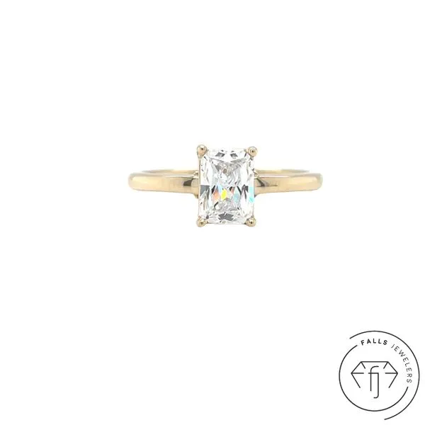 14K Yellow Gold Falls Signature Lab-Grown Diamond Semi-Mo...