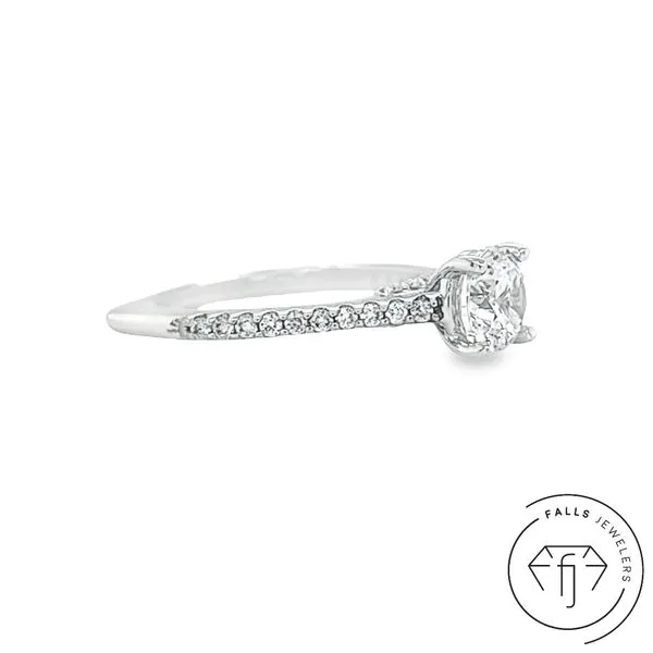14K White Gold Falls Signature Lab-Grown Diamond Semi-Mou...