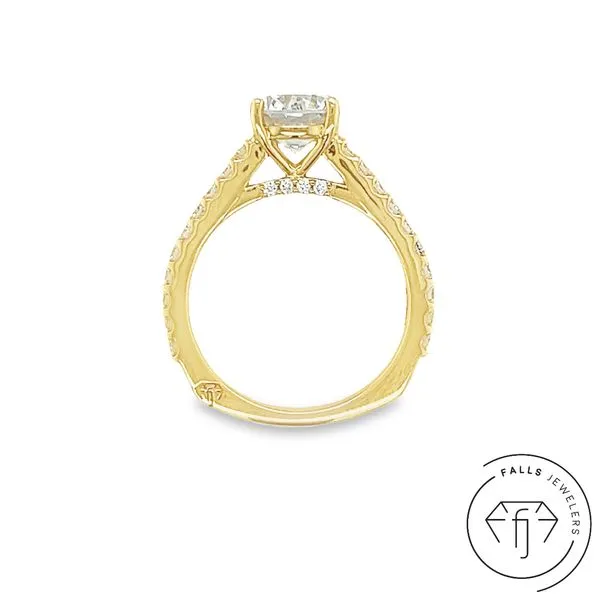 14K Yellow Gold Lab Diamond Semi-Mount Engagement Ring