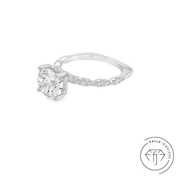 14KW Falls Signature Lab-Grown Diamond Semi-Mount - 0.33 CTW Image 3 Falls Jewelers Concord, NC