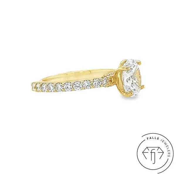 14KY Falls Signature Lab-Grown Diamond Semi-Mount - 0.77 CTW