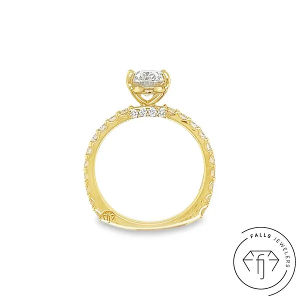 14KY Falls Signature Lab-Grown Diamond Semi-Mount - 0.77 CTW
