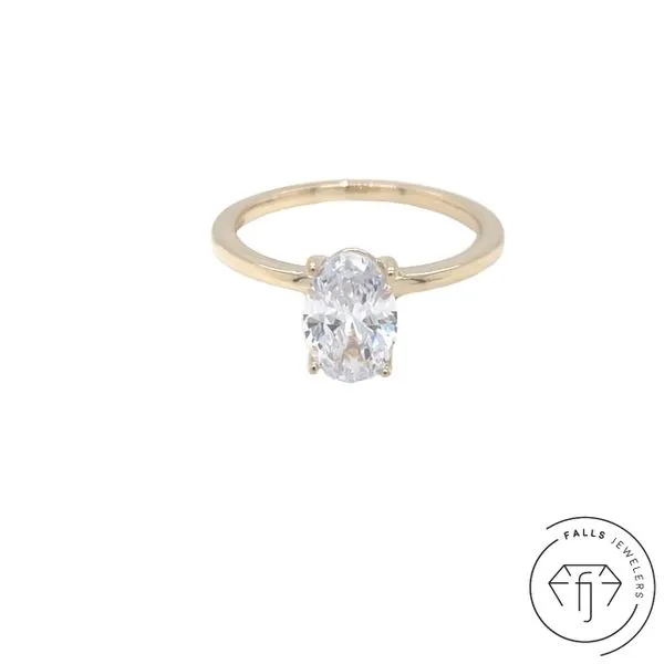 14KY Falls Signature Lab-Grown Diamond Semi-Mount - 0.07 CTW