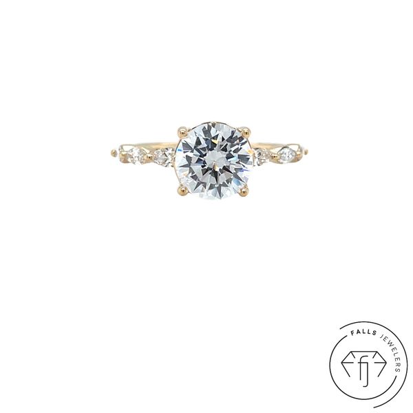 14KY Falls Signature Lab-Grown Diamond Semi-Mount - 0.50 CTW Falls Jewelers Concord, NC