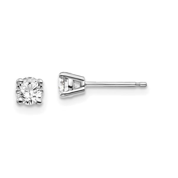 14K White Gold .30 CTW Diamond Studs Falls Jewelers Concord, NC