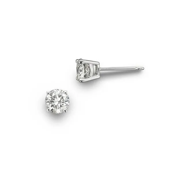 .26 CTW Round Brilliant Diamond Stud Earrings Falls Jewelers Concord, NC
