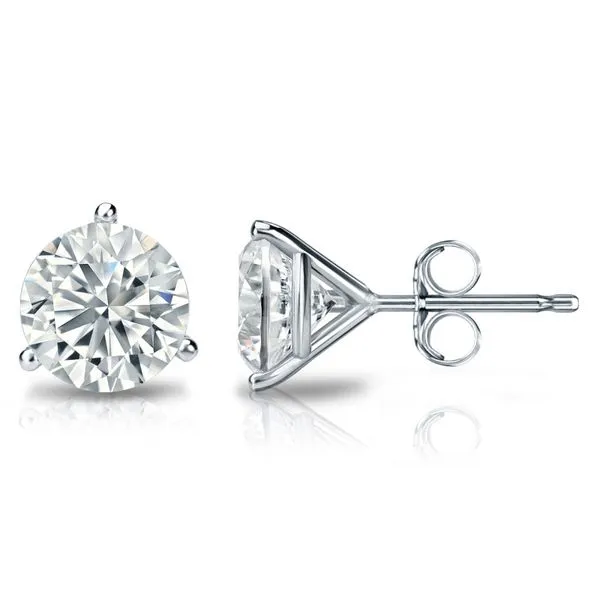 14K White Gold Martini Set Lab Diamond Studs: 3.02 CTW Image 2 Falls Jewelers Concord, NC