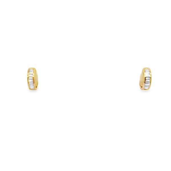 Diamond Hoop Earrings Falls Jewelers Concord, NC