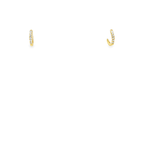 Diamond Hoop Earrings Falls Jewelers Concord, NC