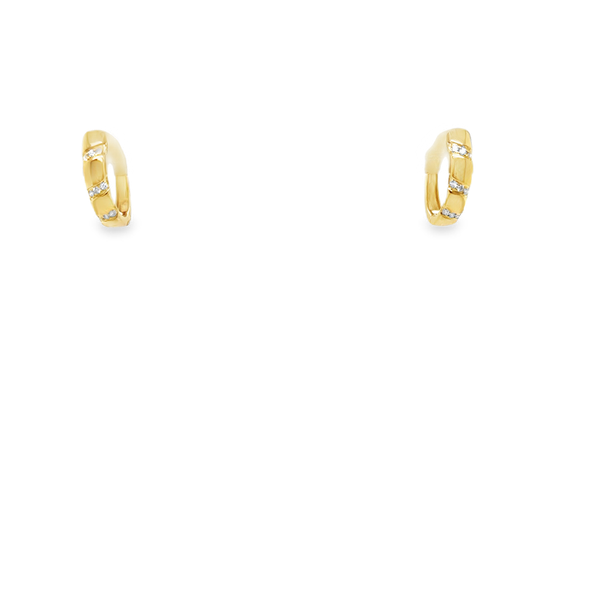 Diamond Hoop Earrings Falls Jewelers Concord, NC