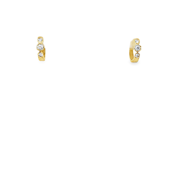 Diamond Hoop Earrings Falls Jewelers Concord, NC