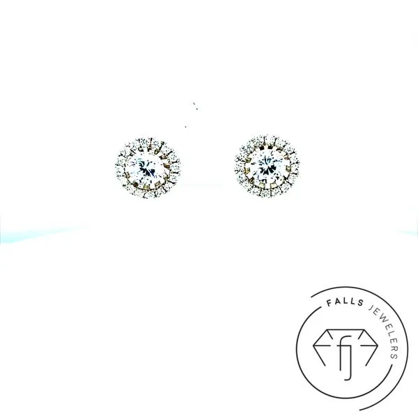 18K White Gold Diamond Earring Jackets