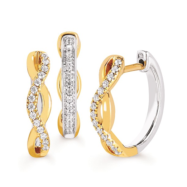 Reversible Hoop Earrings Falls Jewelers Concord, NC