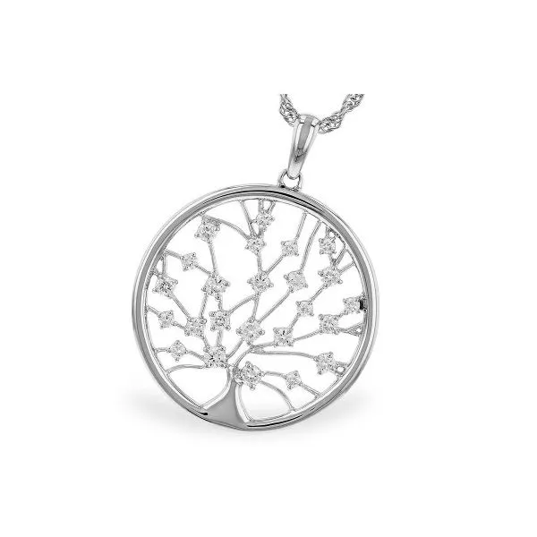 14KW 0.32CTW Diamond Tree Pendant similar item image