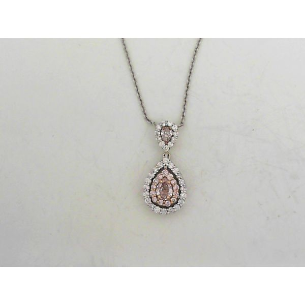18K Pink Diamond Necklace Falls Jewelers Concord, NC