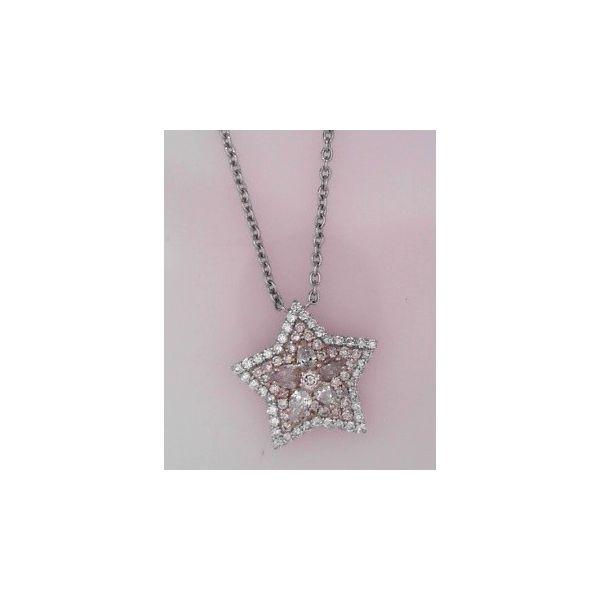 Pancis Gems 18K Pink Diamond Necklace 002-165-00418, Falls Jewelers