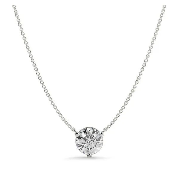 14K White Gold Lab Grown Diamond Necklace Falls Jewelers Concord, NC