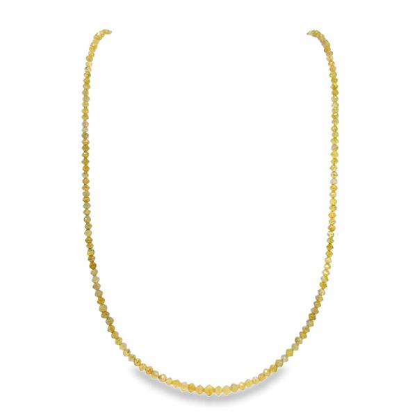 14KY Yellow Diamond Bead Necklace Falls Jewelers Concord, NC