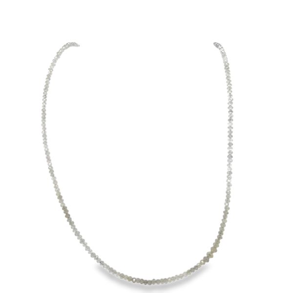 14KY Blue Diamond Bead Necklace Falls Jewelers Concord, NC