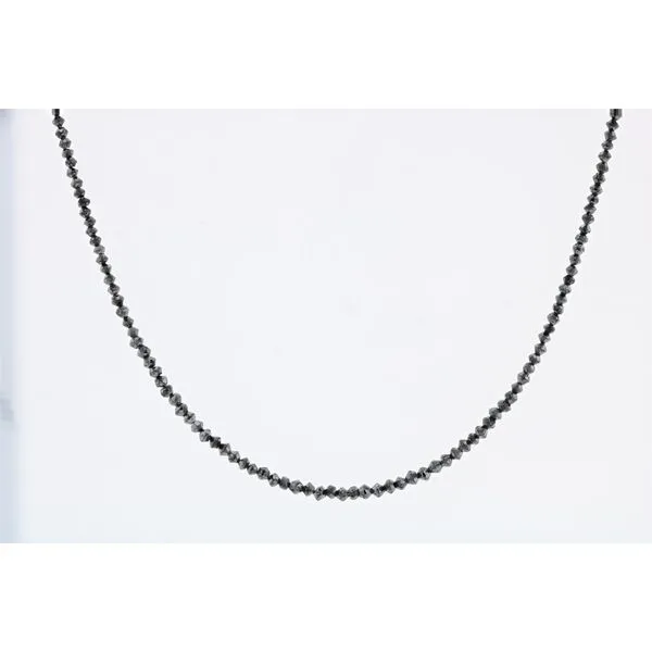 14KY 15.90CTW Salt and Pepper Diamond necklace