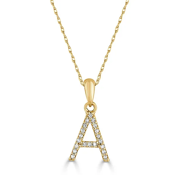 Diamond Initial Pendant Falls Jewelers Concord, NC