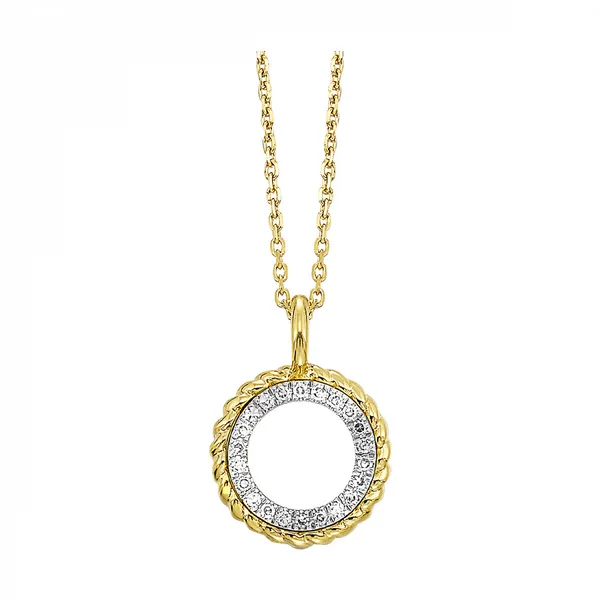 14KY 0.05ctw Dia Circle Necklace similar item image