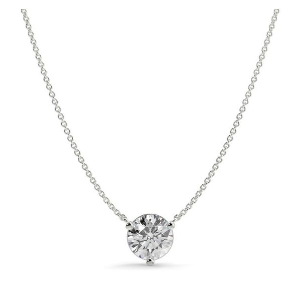 14K White Gold Lab Grown Diamond Necklace Falls Jewelers Concord, NC