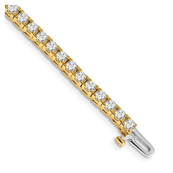 14K Yellow Gold Diamond Tennis Bracelet Falls Jewelers Concord, NC
