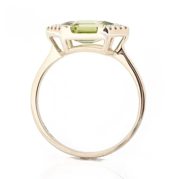 14K Yellow Gold Peridot Ring