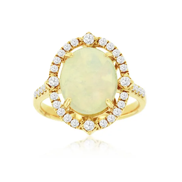 Opal and Diamond Ring Falls Jewelers Concord, NC