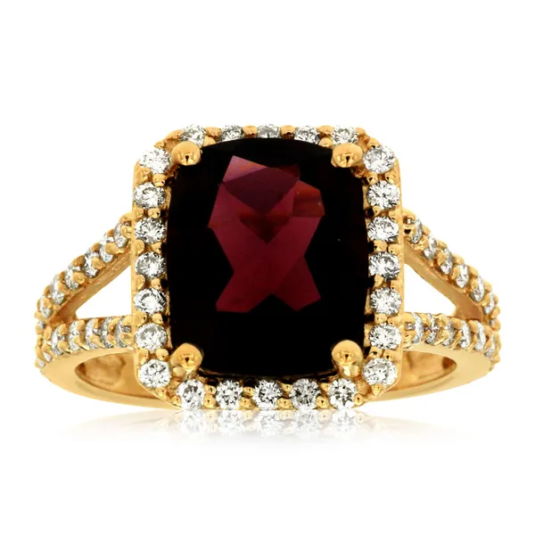 Garnet and Diamond Ring Falls Jewelers Concord, NC