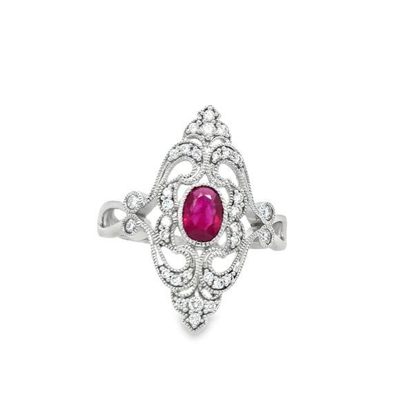 Ruby and Diamond Fashion Ring Falls Jewelers Concord, NC