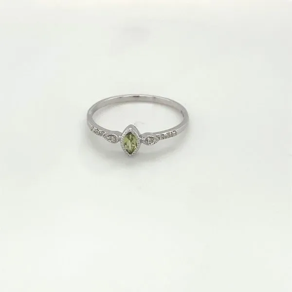 Peridot and Diamond Ring