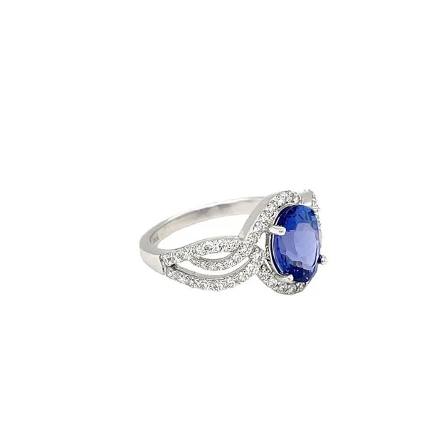 18KW Tanzanite and Diamond Ring